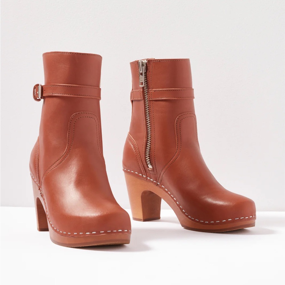 New Swedish Hasbeens New Jodhpur Boots Cognac